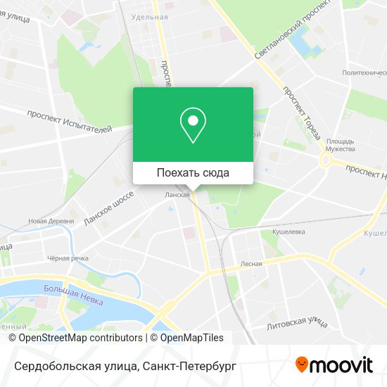 Карта Сердобольская улица
