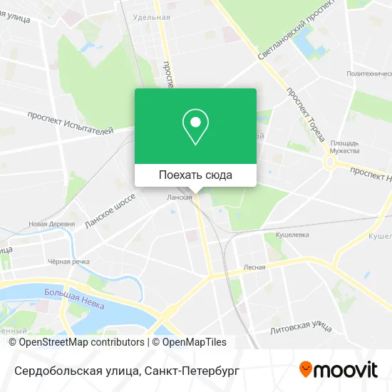 Карта Сердобольская улица