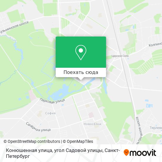 Карта Конюшенная улица, угол Садовой улицы