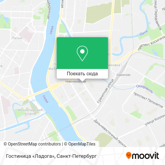 Карта Гостиница «Ладога»