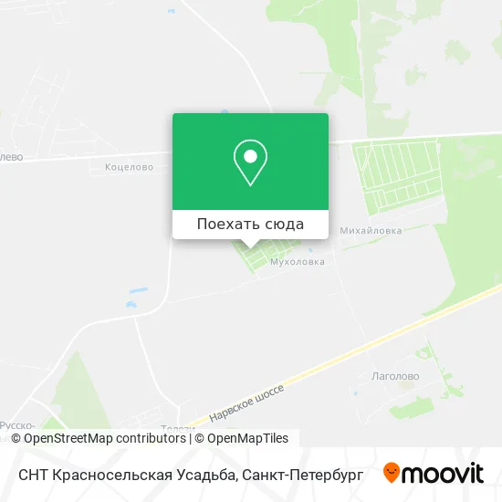 Карта СНТ Красносельская Усадьба