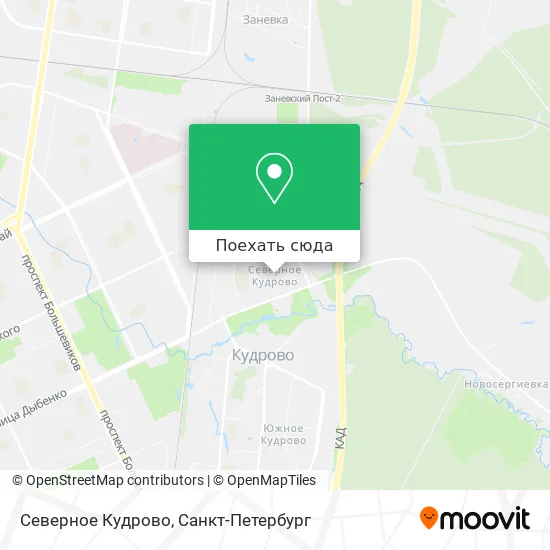 Карта Северное Кудрово