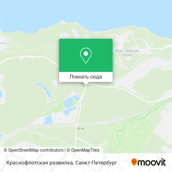 Карта Краснофлотская развилка