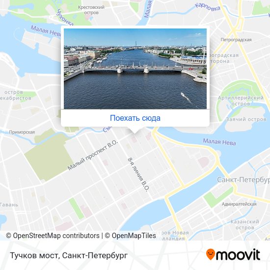 Карта Тучков мост