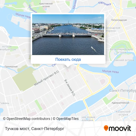 Карта Тучков мост