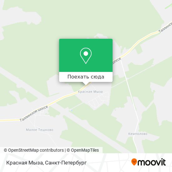 Карта Красная Мыза