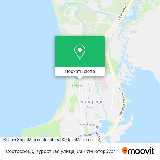 Карта Сестрорецк, Курортная улица