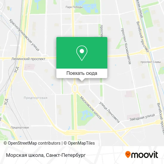 Карта Морская школа