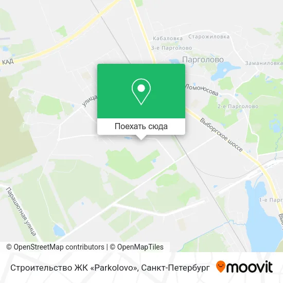 Карта Строительство ЖК «Parkolovo»