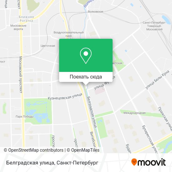 Карта Белградская улица