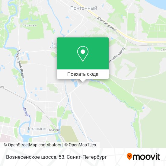 Карта Вознесенское шоссе, 53
