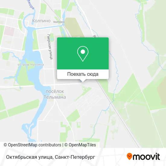 Карта Октябрьская улица