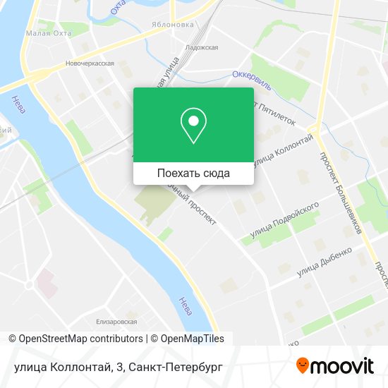 Карта улица Коллонтай, 3