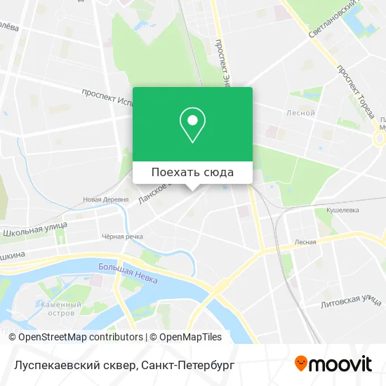Карта Луспекаевский сквер