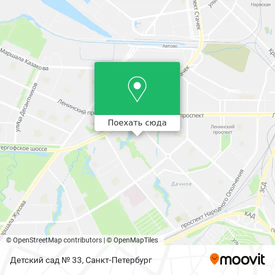 Карта Детский сад № 33
