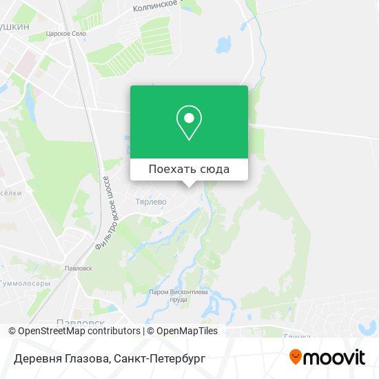 Карта Деревня Глазова