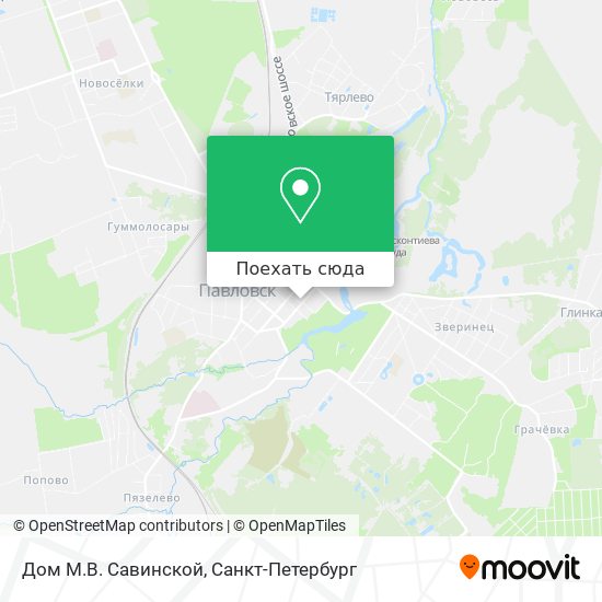 Карта Дом М.В. Савинской