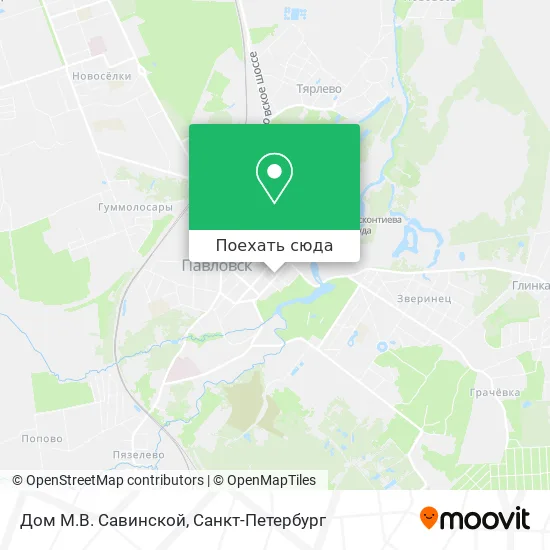 Карта Дом М.В. Савинской