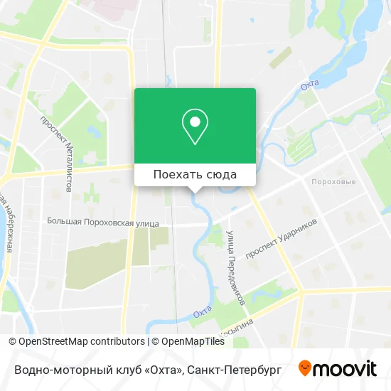Карта Водно-моторный клуб «Охта»