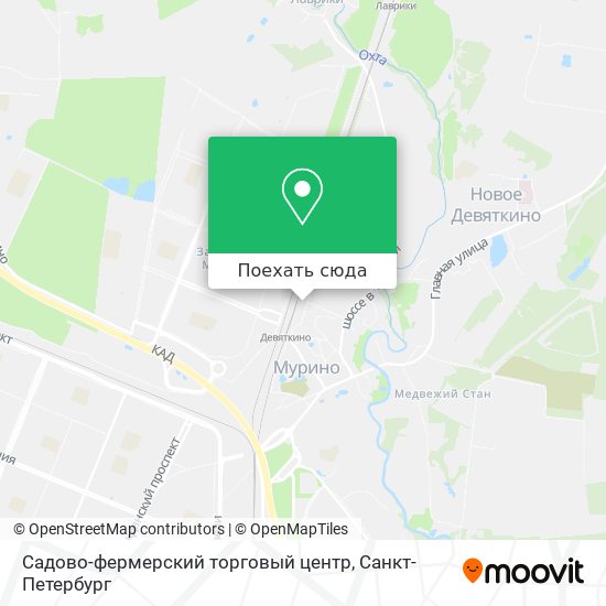 Карта Садово-фермерский торговый центр