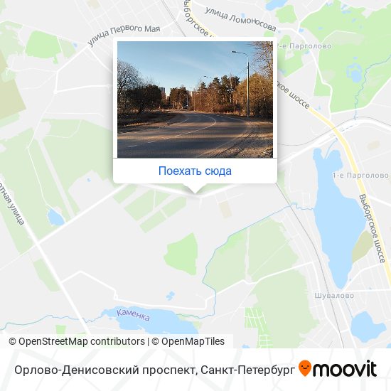 Карта Орлово-Денисовский проспект
