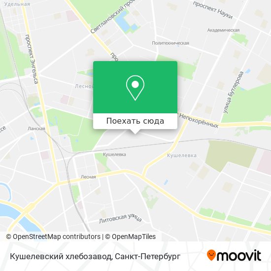 Карта Кушелевский хлебозавод