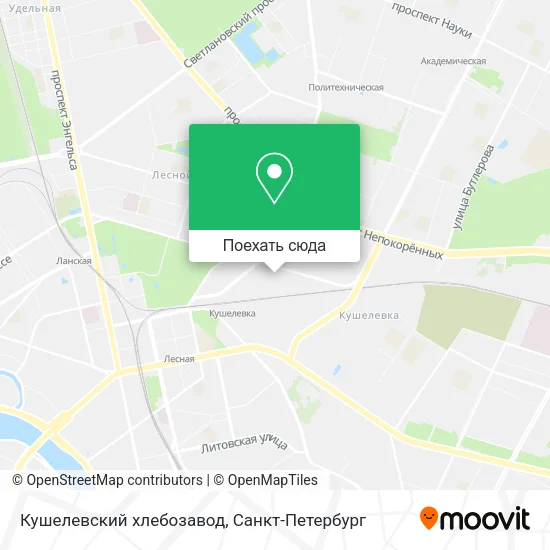 Карта Кушелевский хлебозавод