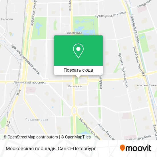 Карта Московская площадь