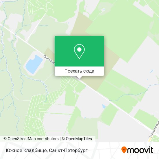 Карта Южное кладбище