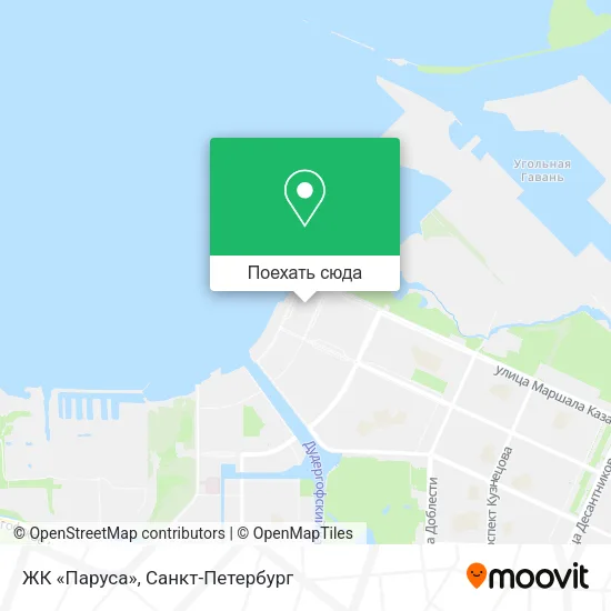 Карта ЖК «Паруса»