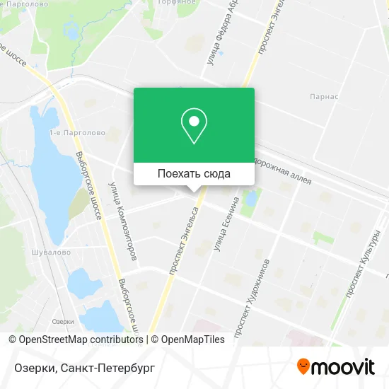 Карта Озерки