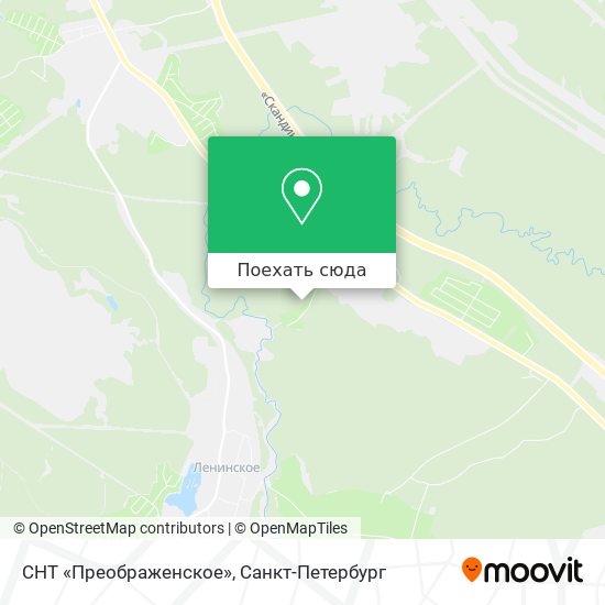 Карта СНТ «Преображенское»
