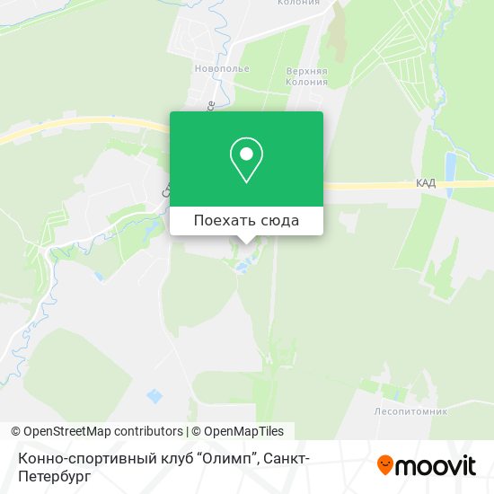 Карта Конно-спортивный клуб “Олимп”