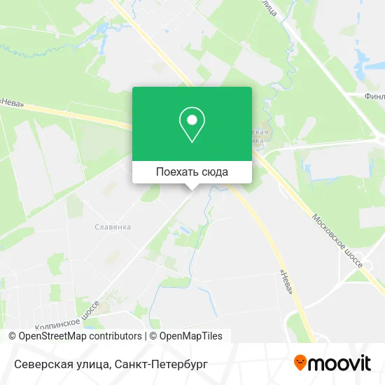Карта Северская улица