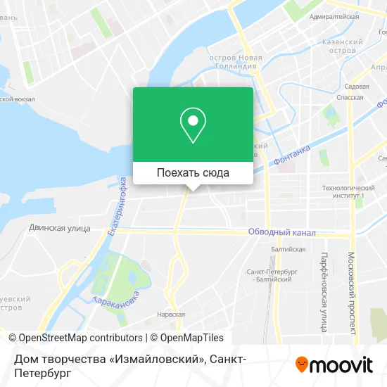 Карта Дом творчества «Измайловский»