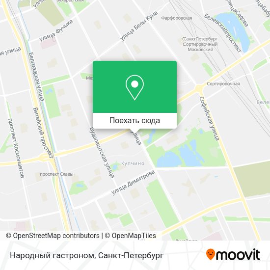 Карта Народный гастроном