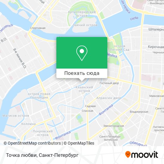 Карта Точка любви