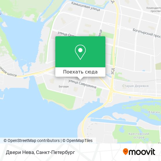 Карта Двери Нева
