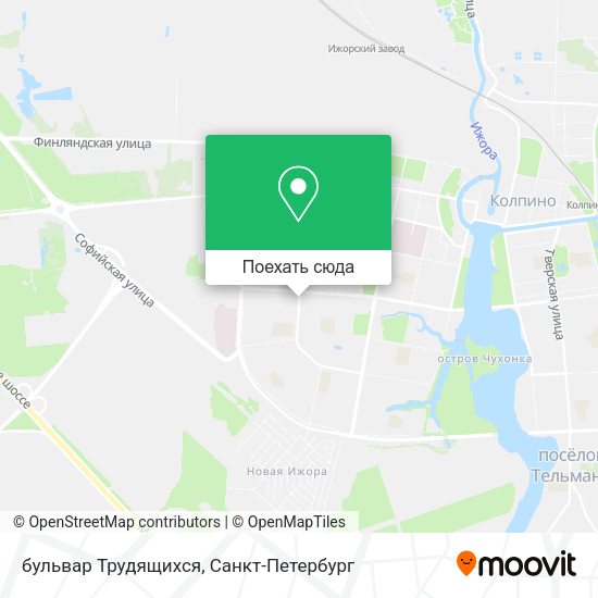 Карта бульвар Трудящихся