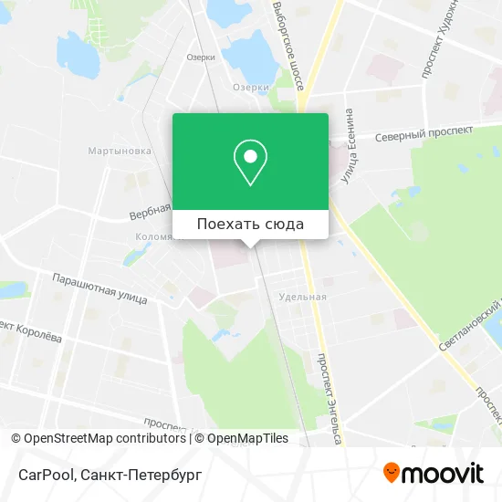 Карта CarPool