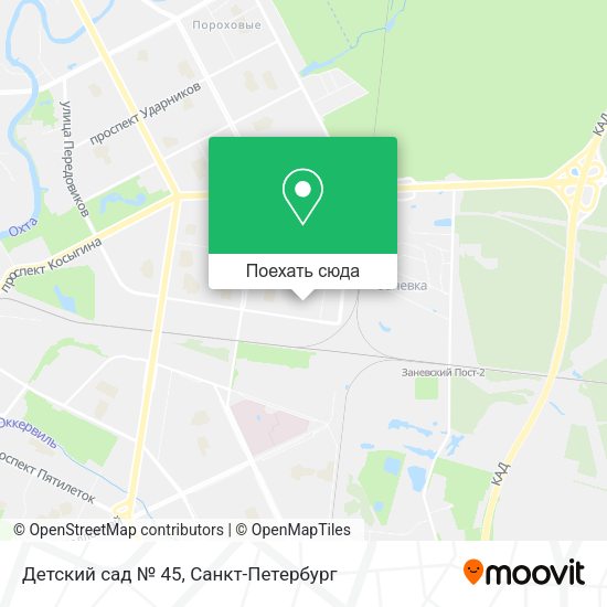 Карта Детский сад № 45