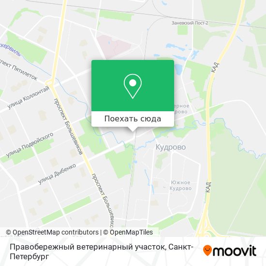 Карта Правобережный ветеринарный участок