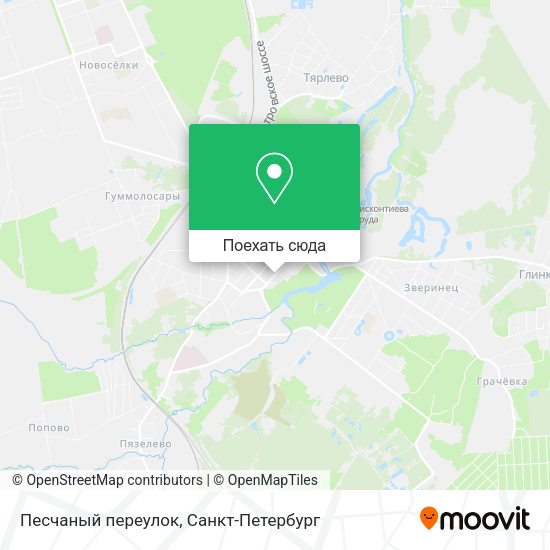 Карта Песчаный переулок