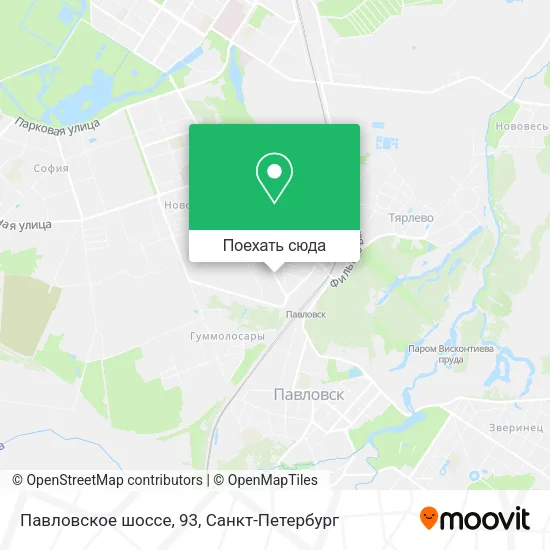 Карта Павловское шоссе, 93