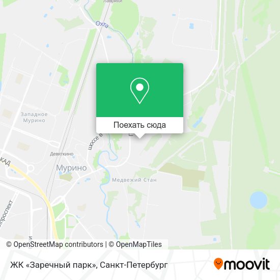 Карта ЖК «Заречный парк»