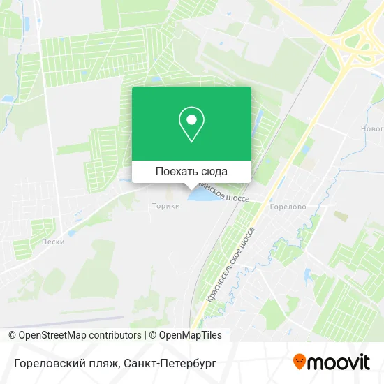 Карта Гореловский пляж