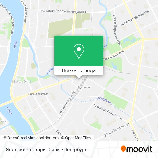 Карта Японские товары