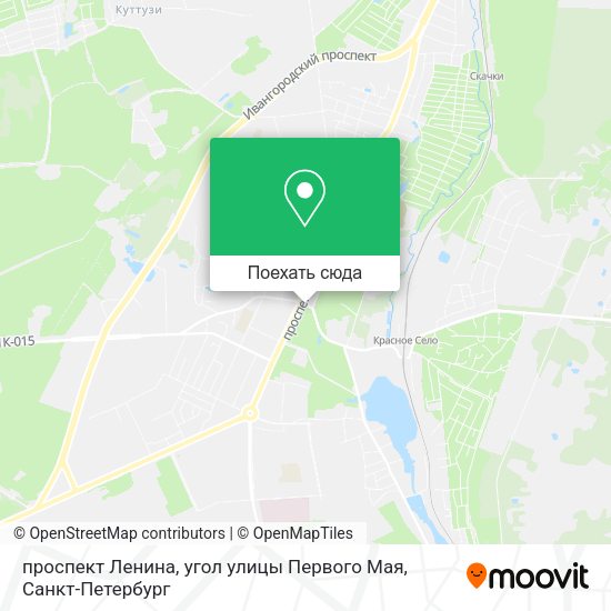 Карта проспект Ленина, угол улицы Первого Мая