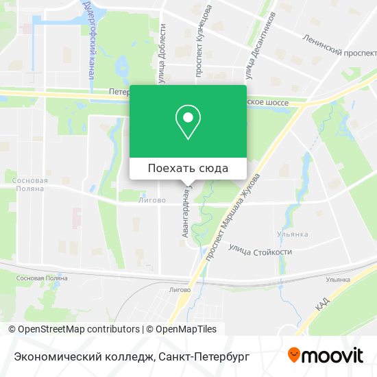 Карта Экономический колледж