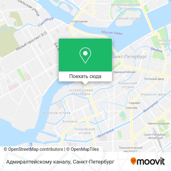 Карта Адмиралтейскому каналу